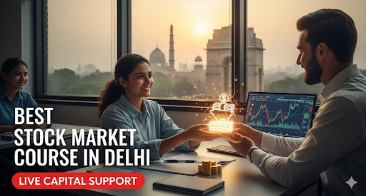Best stock market course in Delhi NCR with capital support